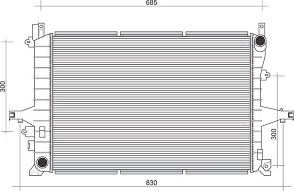 MAGNETI MARELLI Radiaator,mootorijahutus 350213117200